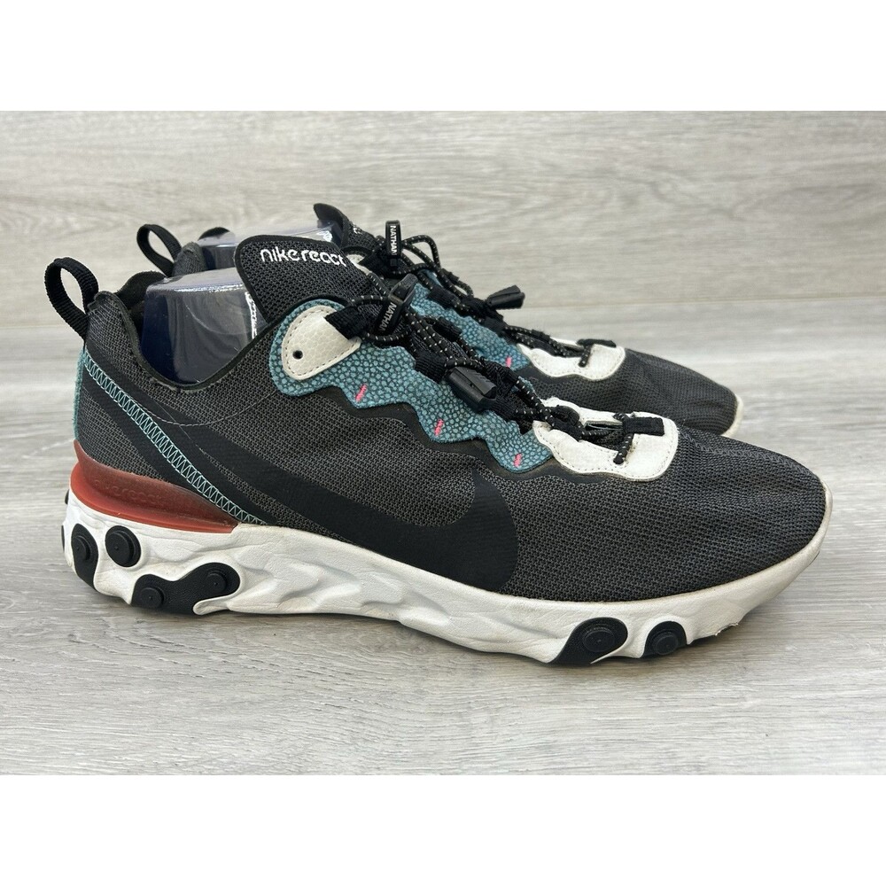 Nike React Element 55 Se Cd2153-001 Men's Sneakers Black Mesh